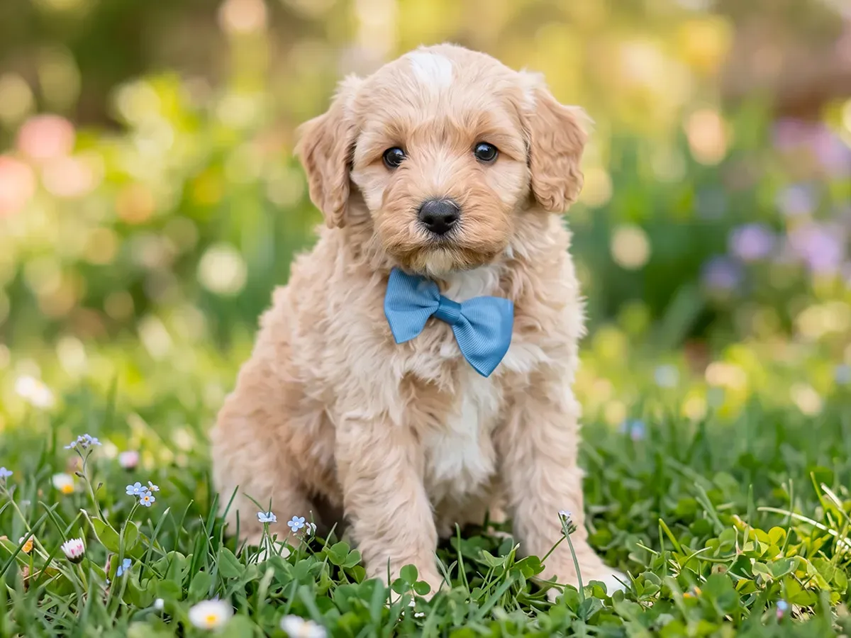 Palmer, cream Cavapoo puppy